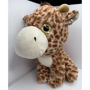 Best Made Toys Giraffe Plush 20" Large Gold Glitter Eyes Ears Stuffed Animal
